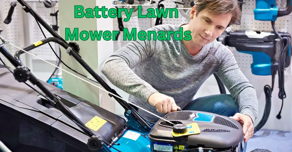 Battery Lawn Mower Menards The Gardener's Shed