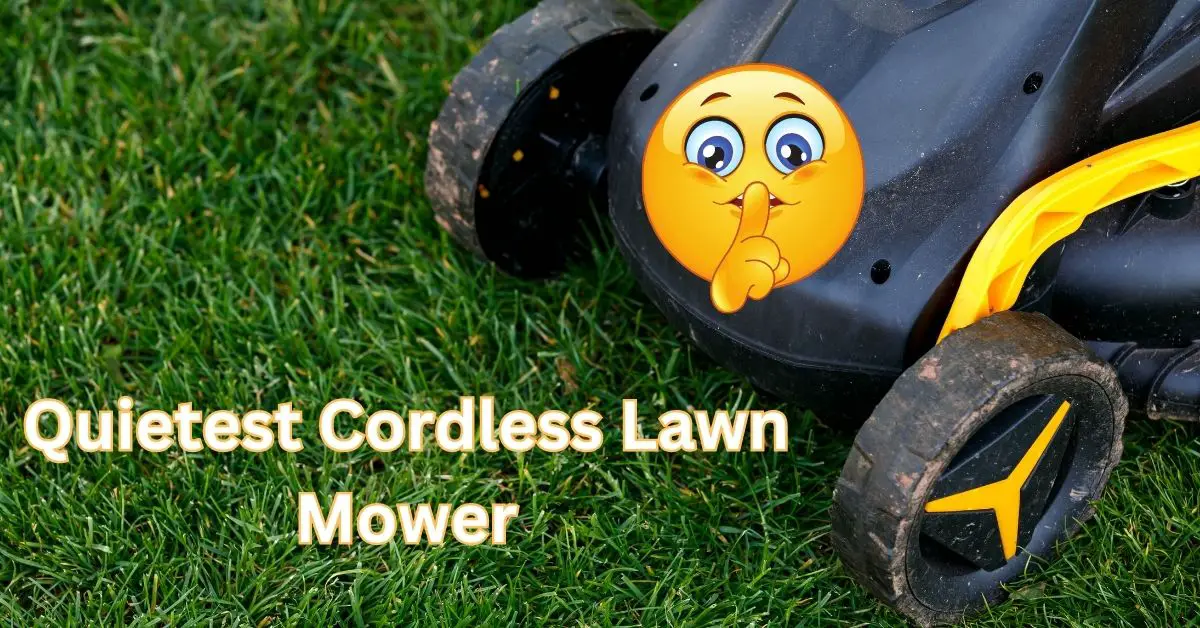 Quietest Cordless Lawn Mower The Gardener's Shed